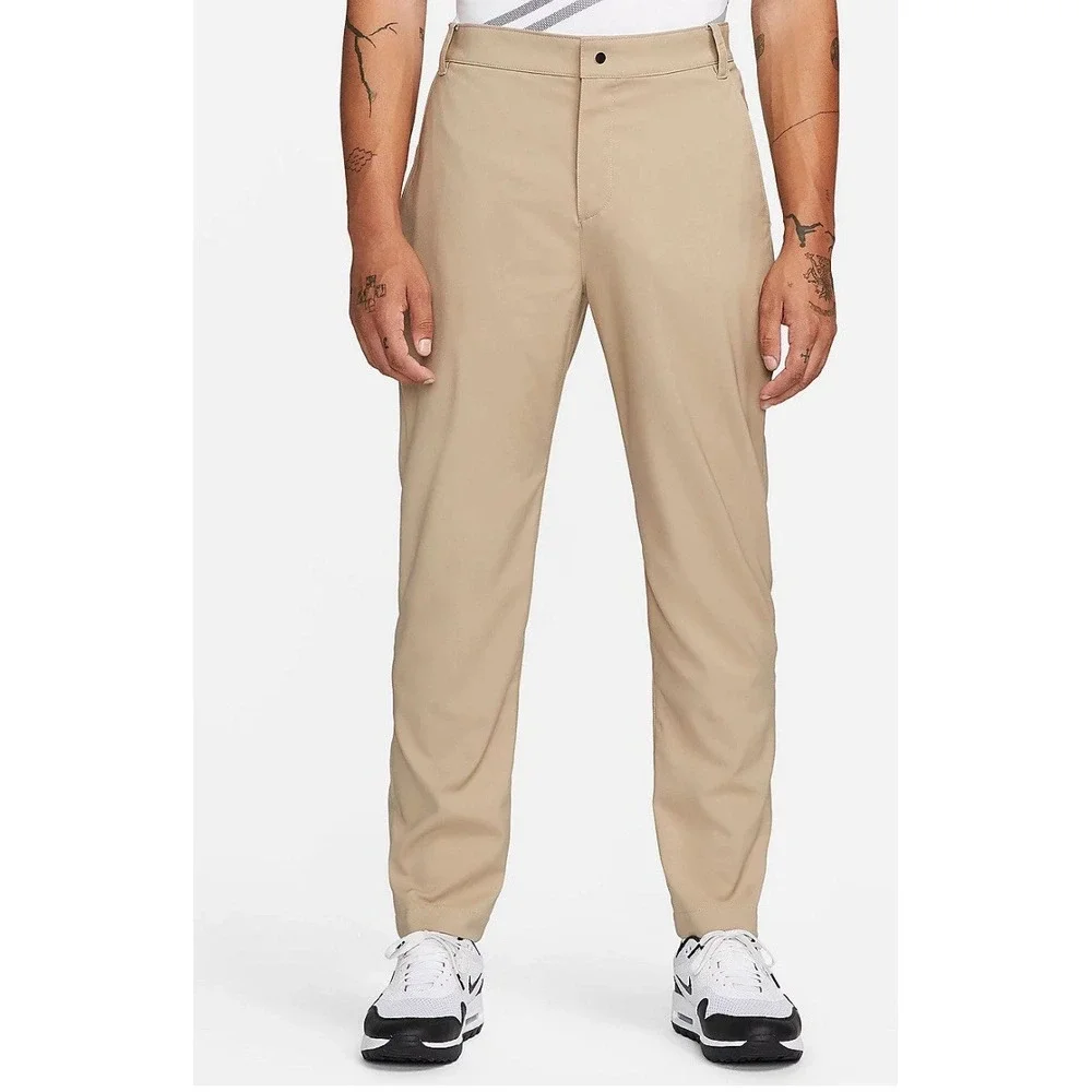 Nike Men's Dri Fit Victory Golf Pants Khaki 40X27 Grip Comfort Waist Swoosh Logo